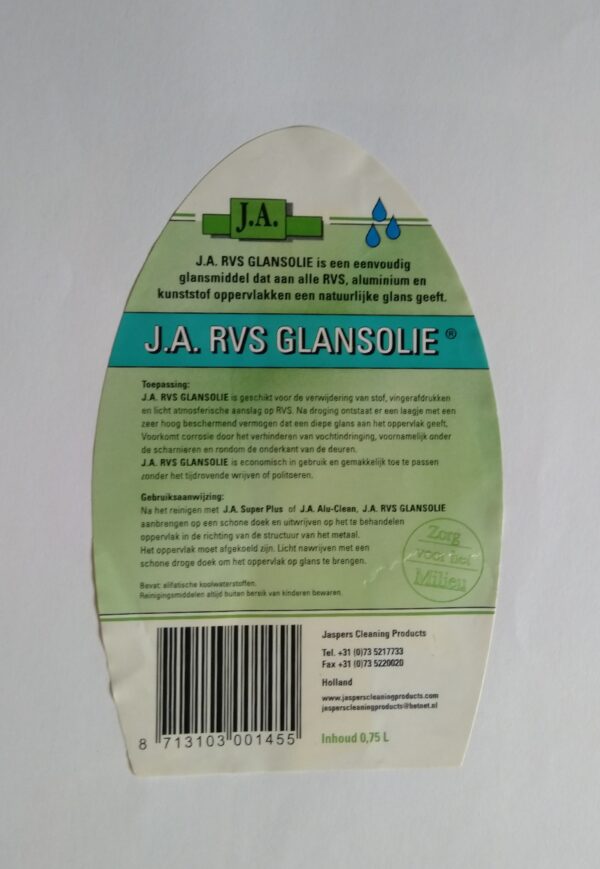 J.A. RVS Glansolie (RVS)